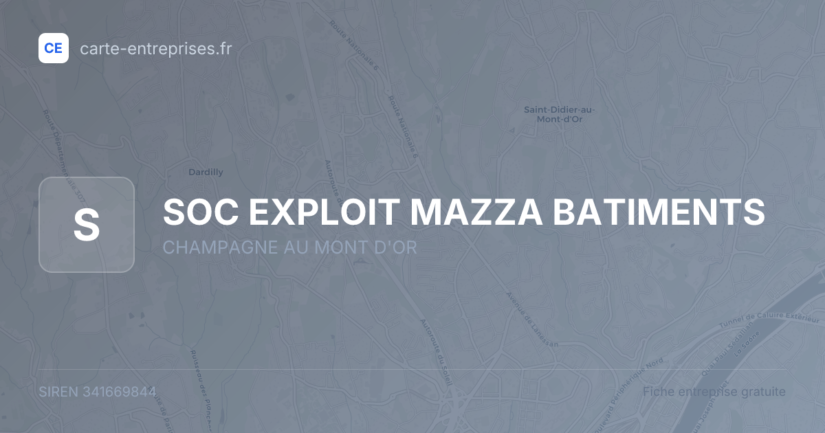 SOC EXPLOIT MAZZA BATIMENTS — 341669844 — fiche entreprise