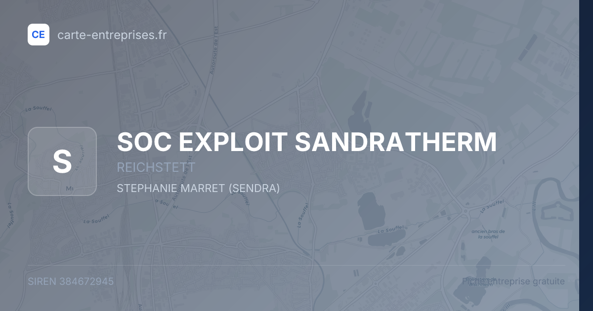 SOC EXPLOIT SANDRATHERM — 384672945 — fiche entreprise