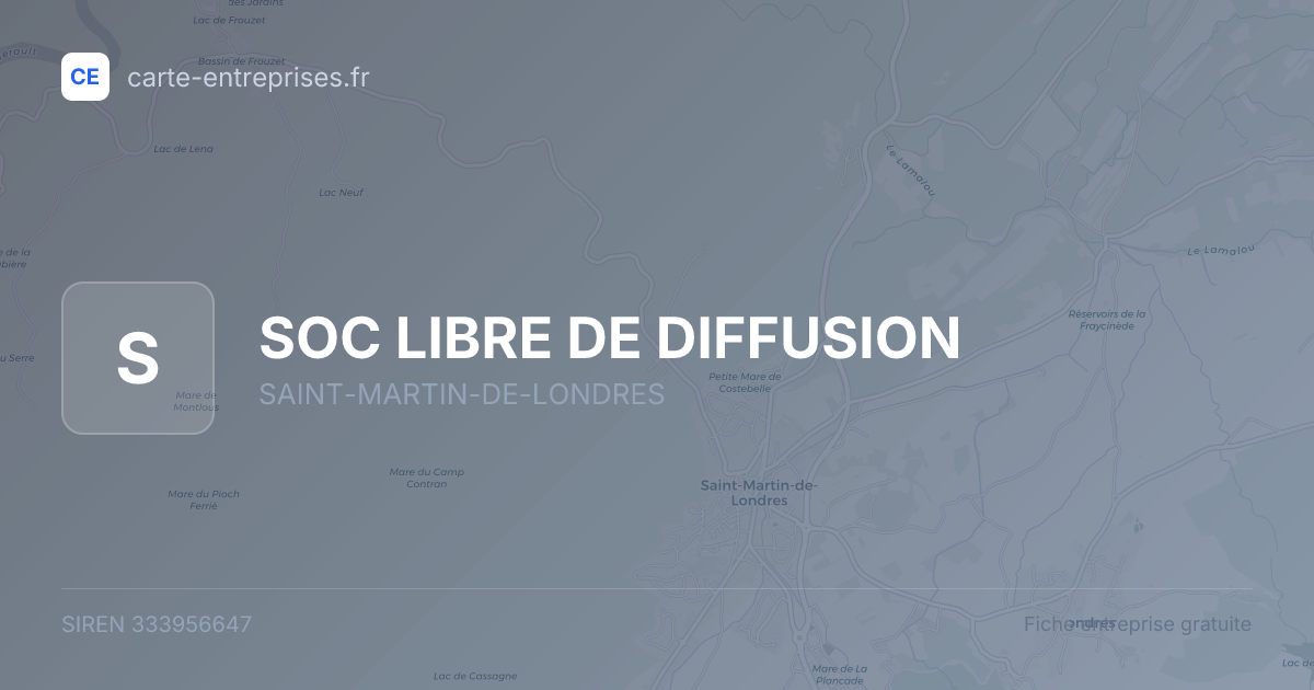 SOC LIBRE DE DIFFUSION — 333956647 — fiche entreprise