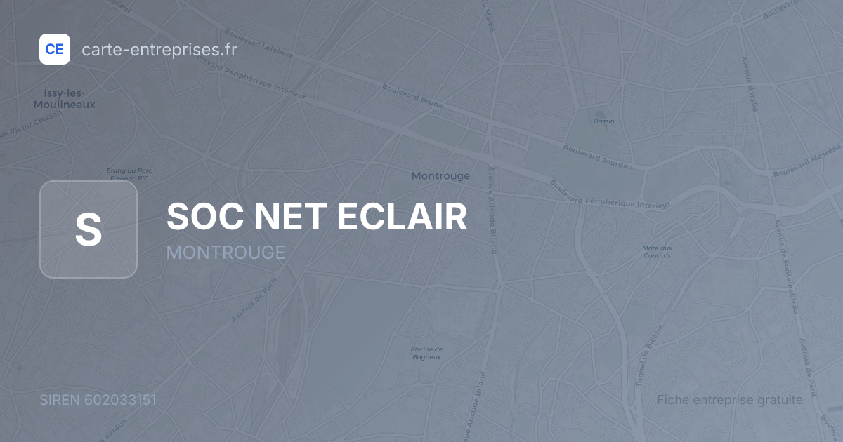 SOC NET ECLAIR — 602033151 — fiche entreprise