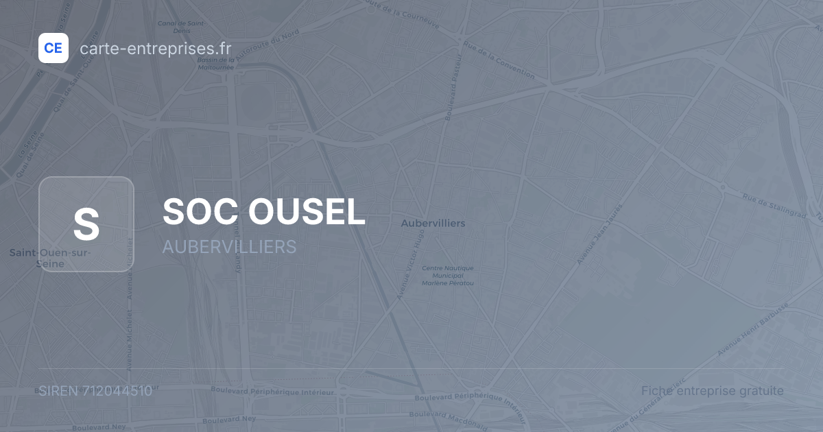 SOC OUSEL — 712044510 — fiche entreprise