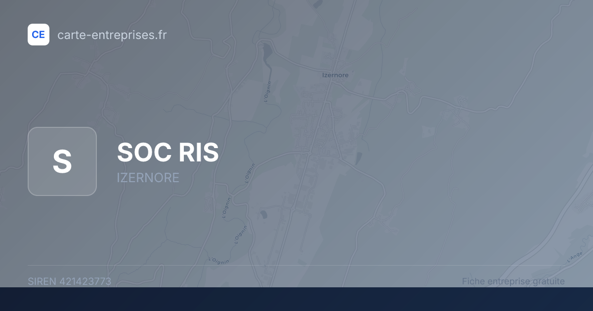 SOC RIS — 421423773 — fiche entreprise