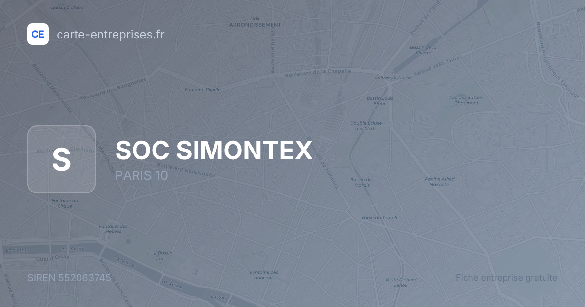 SOC SIMONTEX — 552063745 — fiche entreprise