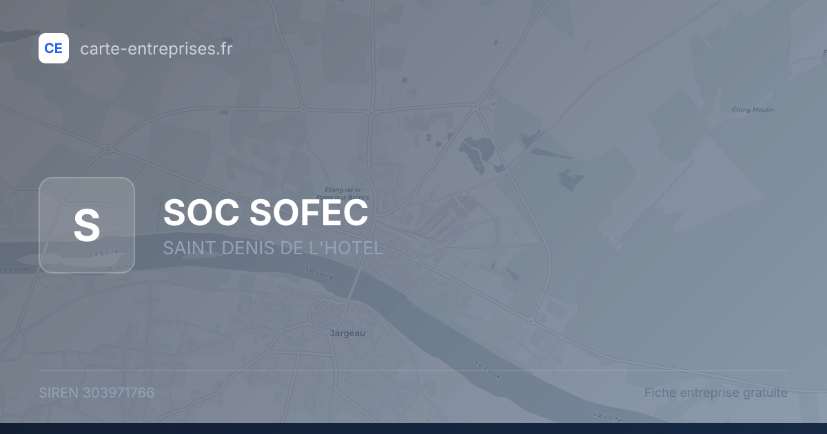SOC SOFEC — 303971766 — fiche entreprise