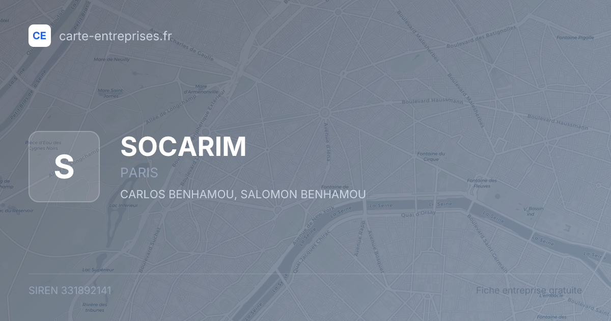 SOCARIM — 331892141 — fiche entreprise