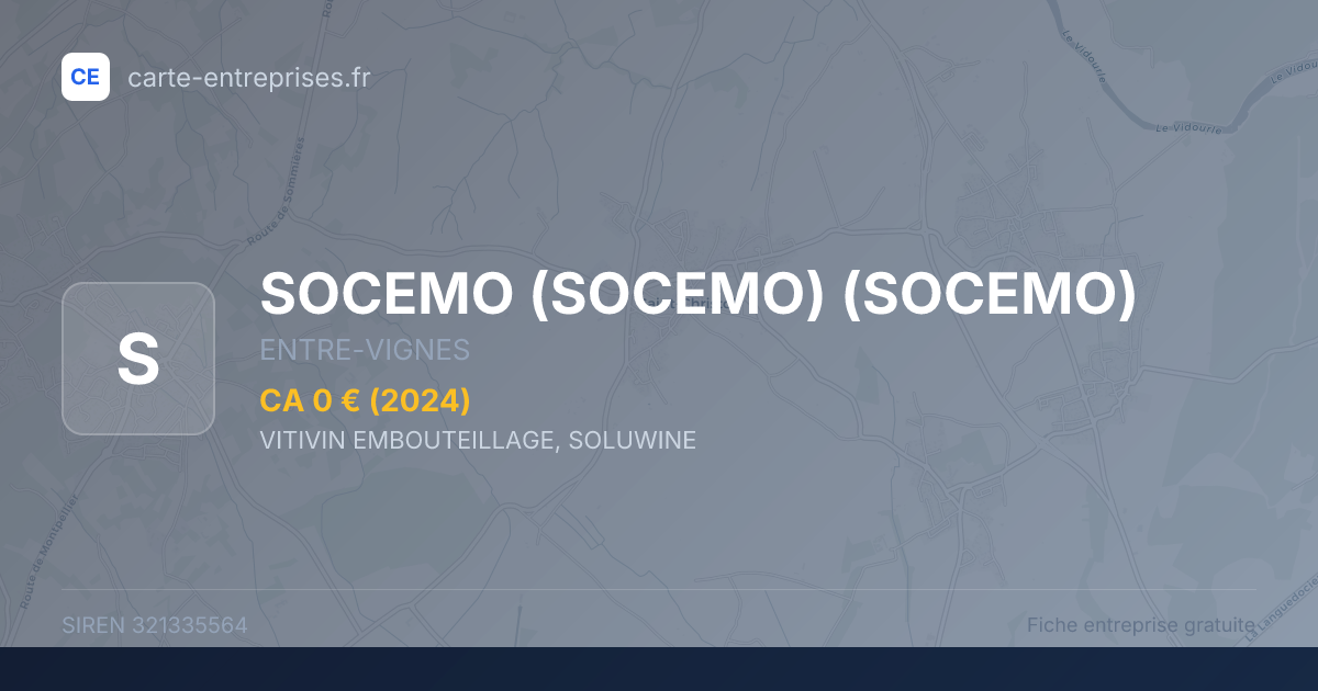 SOCEMO (SOCEMO) (SOCEMO) — 321335564 — fiche entreprise