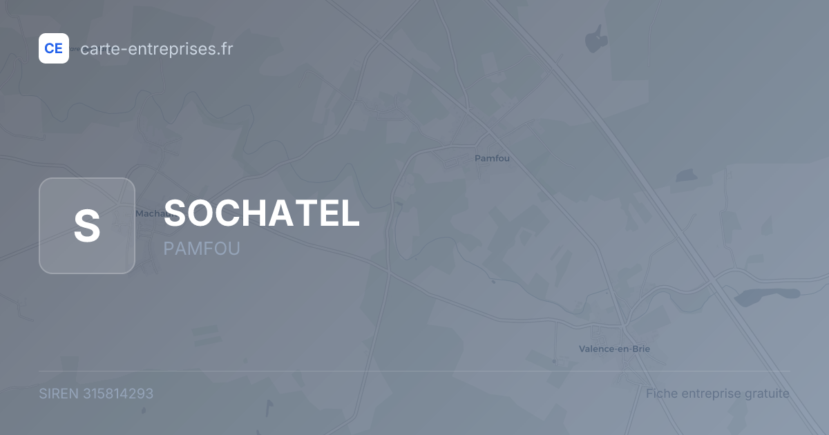 SOCHATEL — 315814293 — fiche entreprise