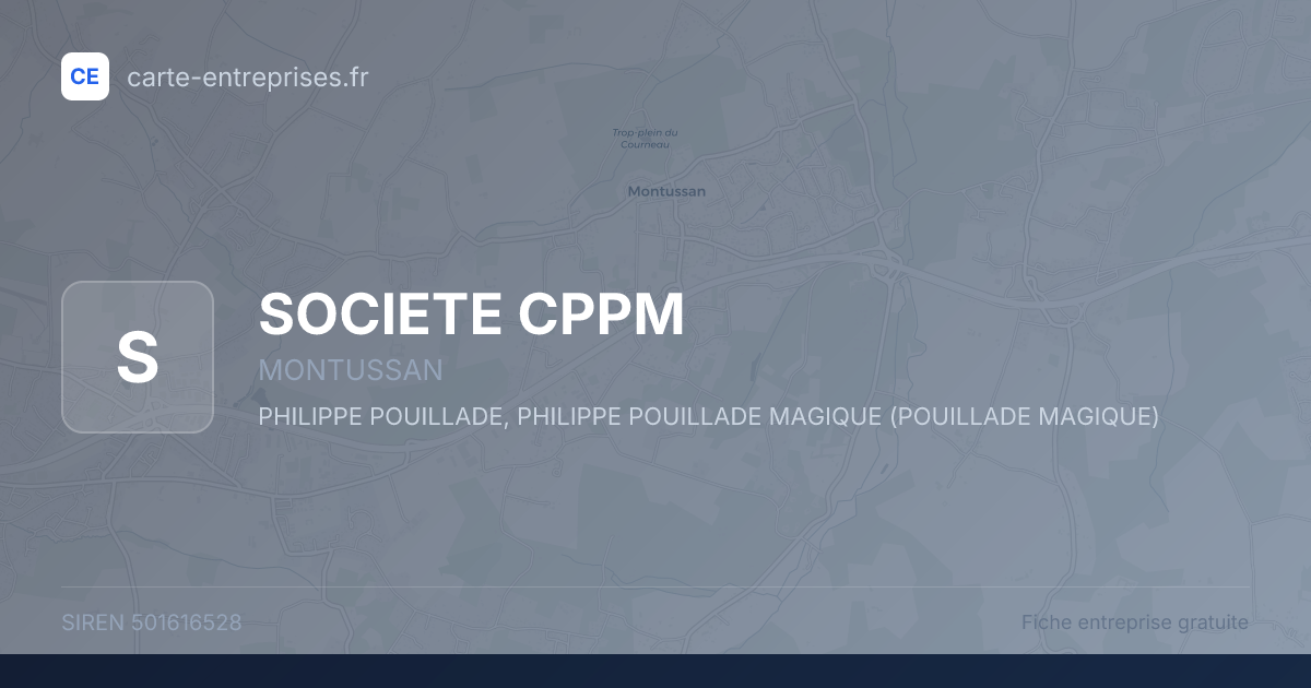 SOCIETE CPPM — 501616528 — fiche entreprise