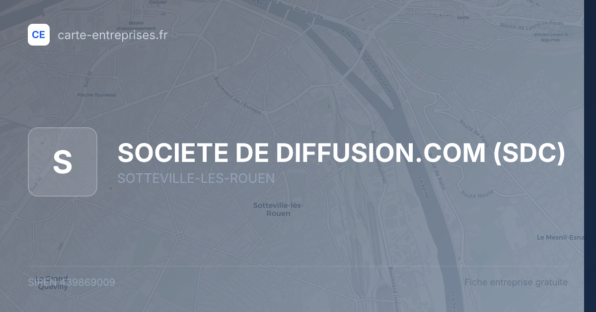 SOCIETE DE DIFFUSION.COM (SDC) — 439869009 — fiche entreprise