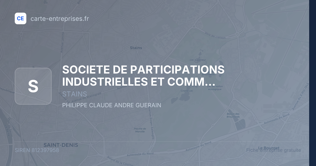 SOCIETE DE PARTICIPATIONS INDUSTRIELLES ET COMMERCIALES (S.P.I.C.) — 812397958 — fiche entreprise