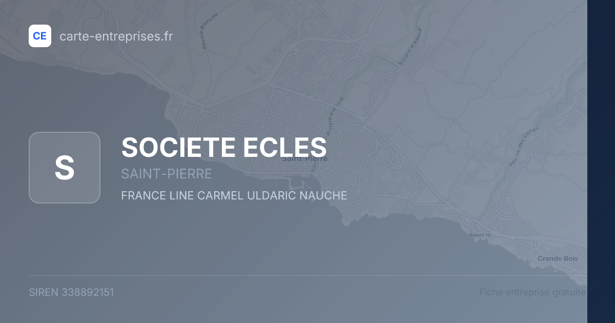 SOCIETE ECLES — 338892151 — fiche entreprise