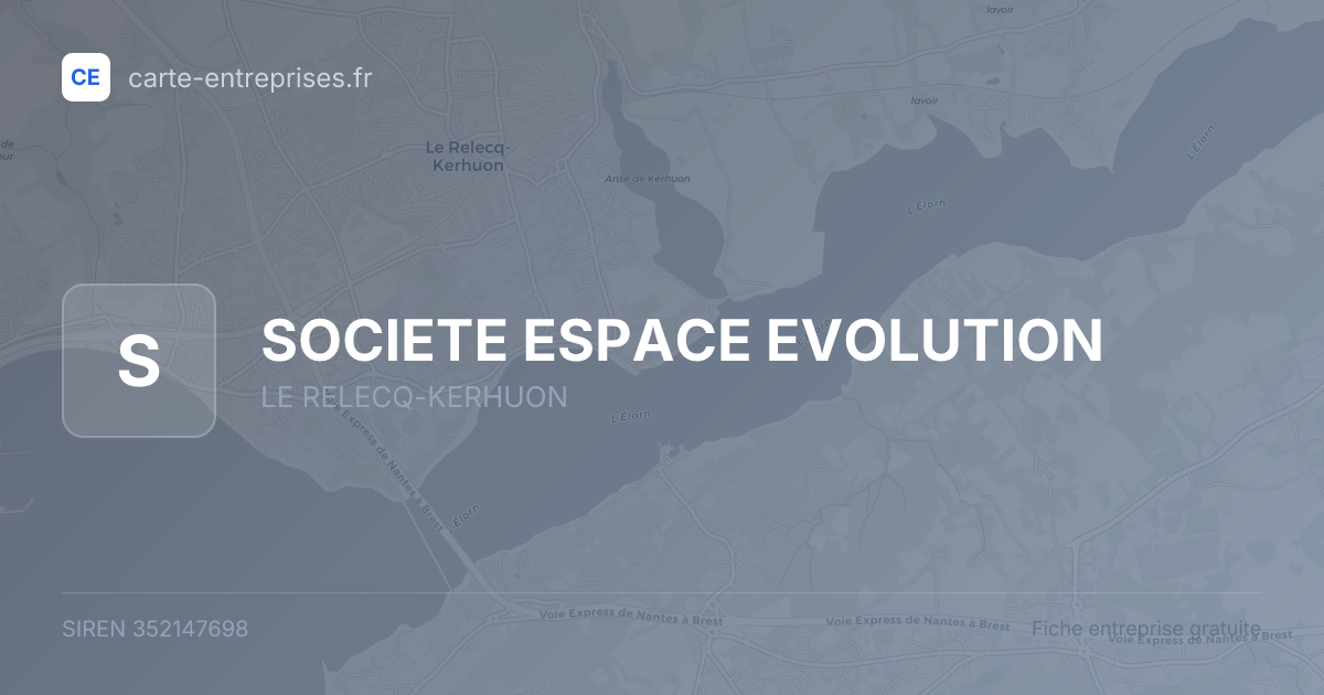 SOCIETE ESPACE EVOLUTION — 352147698 — fiche entreprise