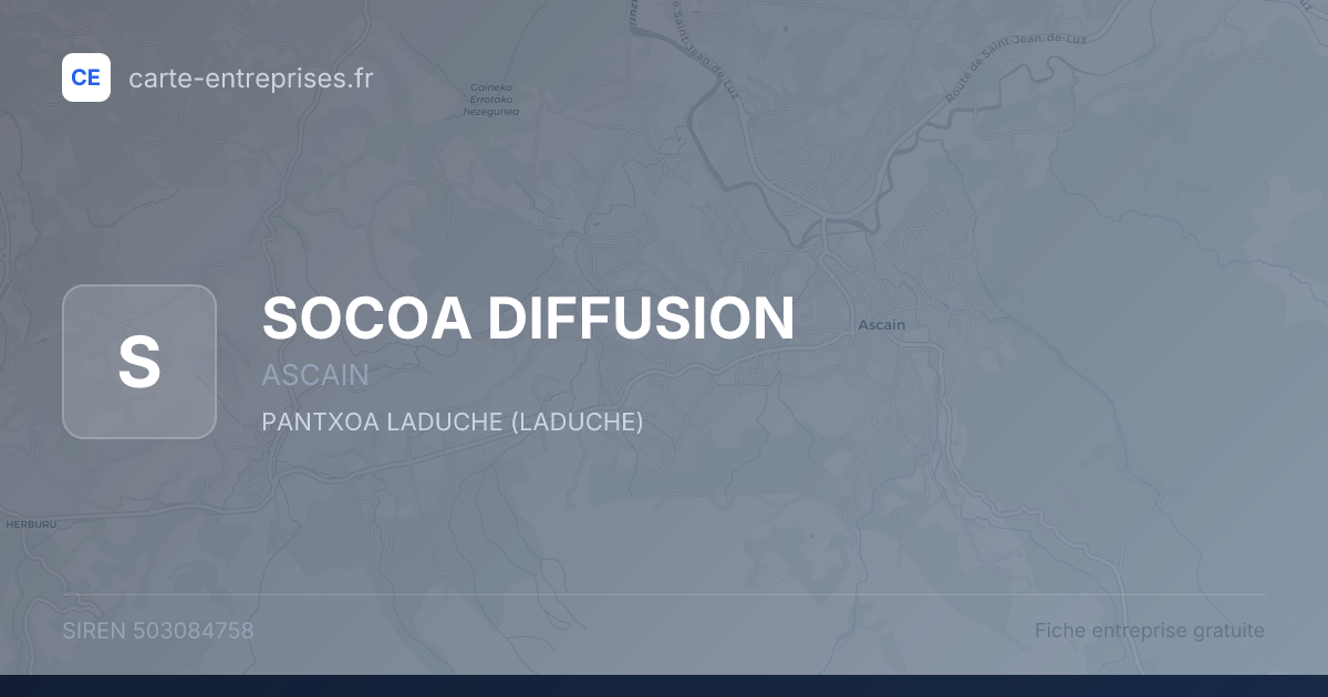 SOCOA DIFFUSION — 503084758 — fiche entreprise