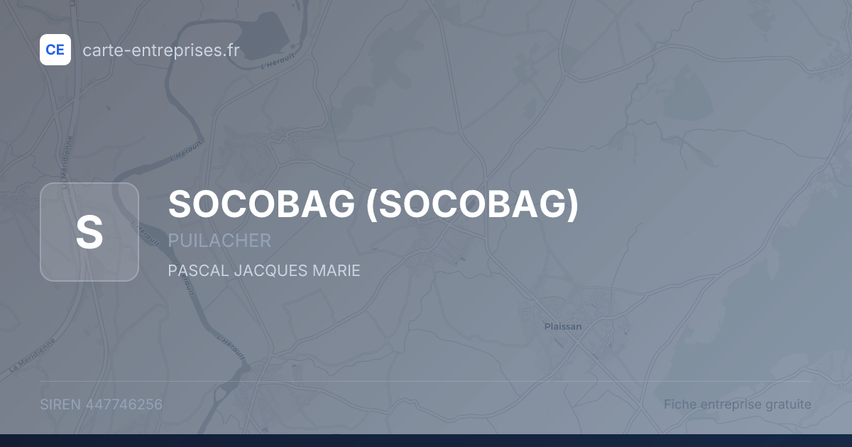 SOCOBAG — 447746256 — fiche entreprise