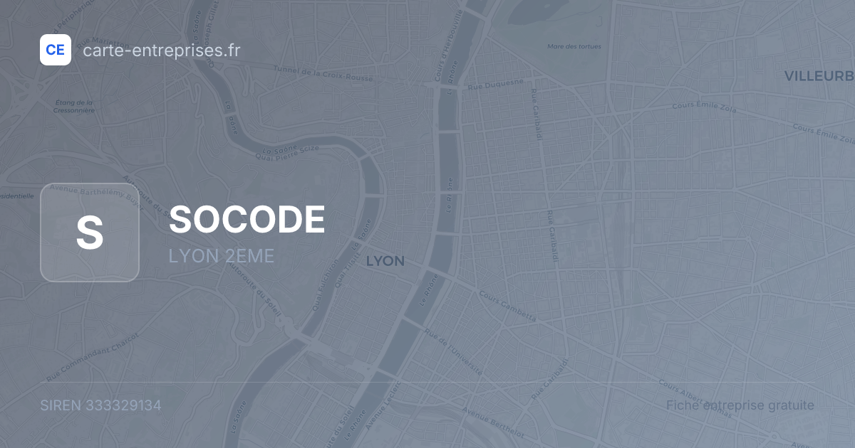 SOCODE — 333329134 — fiche entreprise