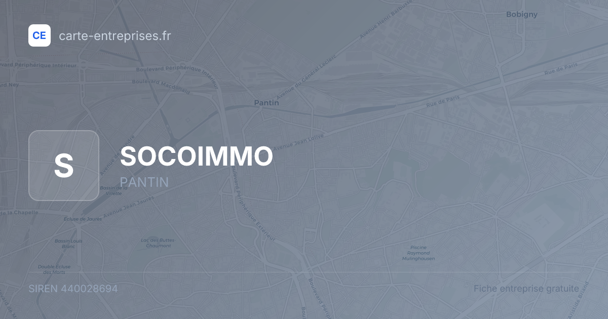SOCOIMMO — 440028694 — fiche entreprise
