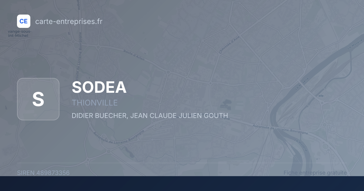 SODEA — 489873356 — fiche entreprise
