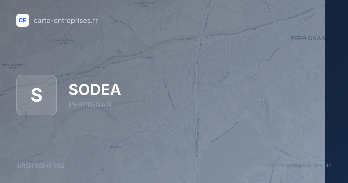 SODEA — 950411082 — fiche entreprise