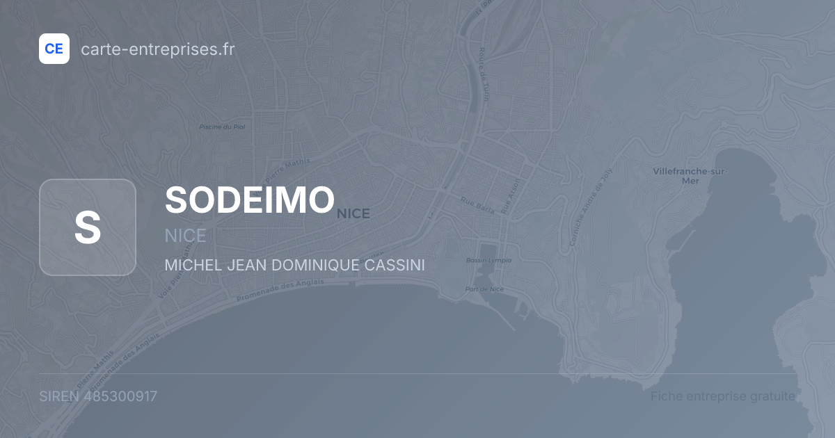 SODEIMO — 485300917 — fiche entreprise