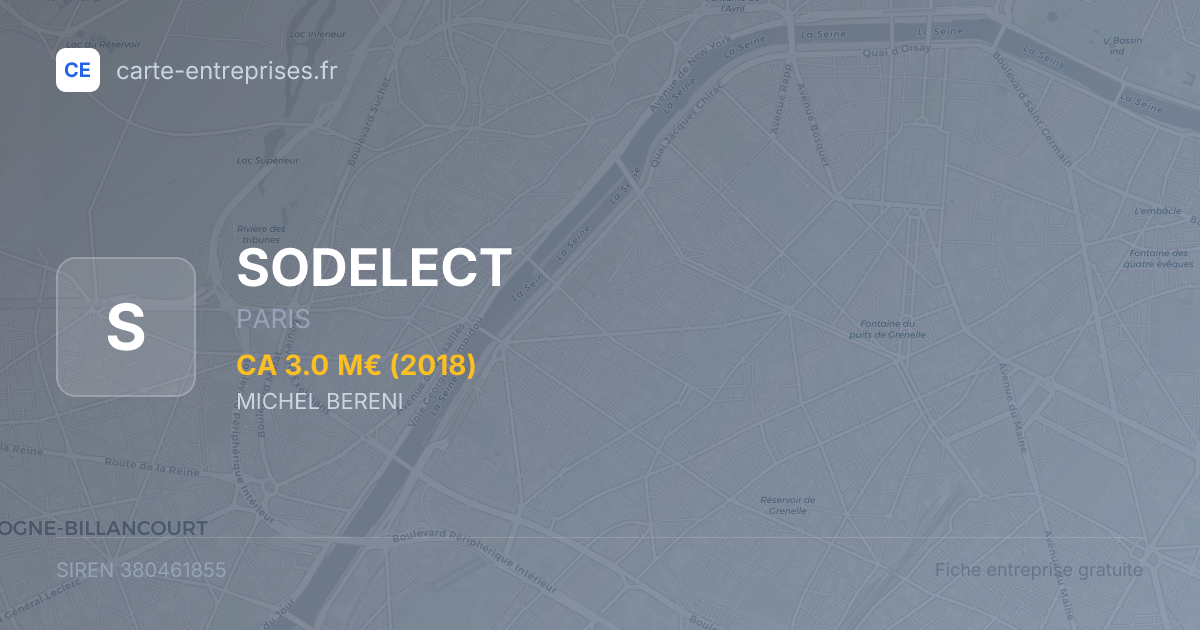 SODELECT — 380461855 — fiche entreprise