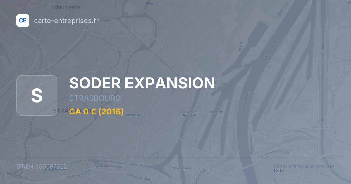SODER EXPANSION — 309097822 — fiche entreprise