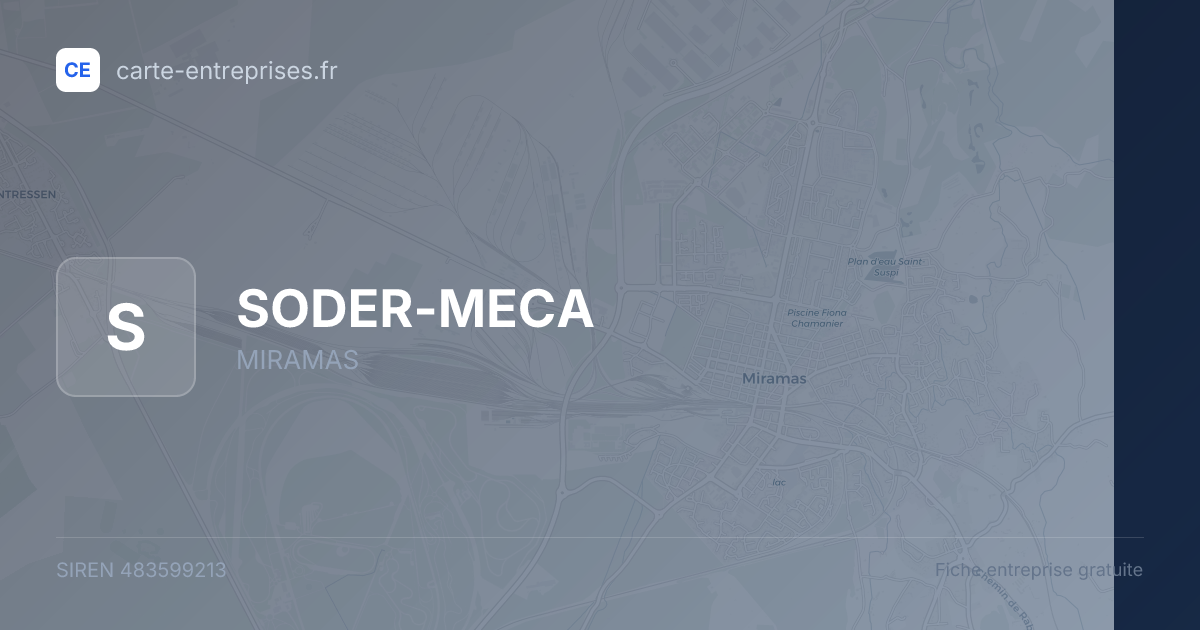 SODER-MECA — 483599213 — fiche entreprise
