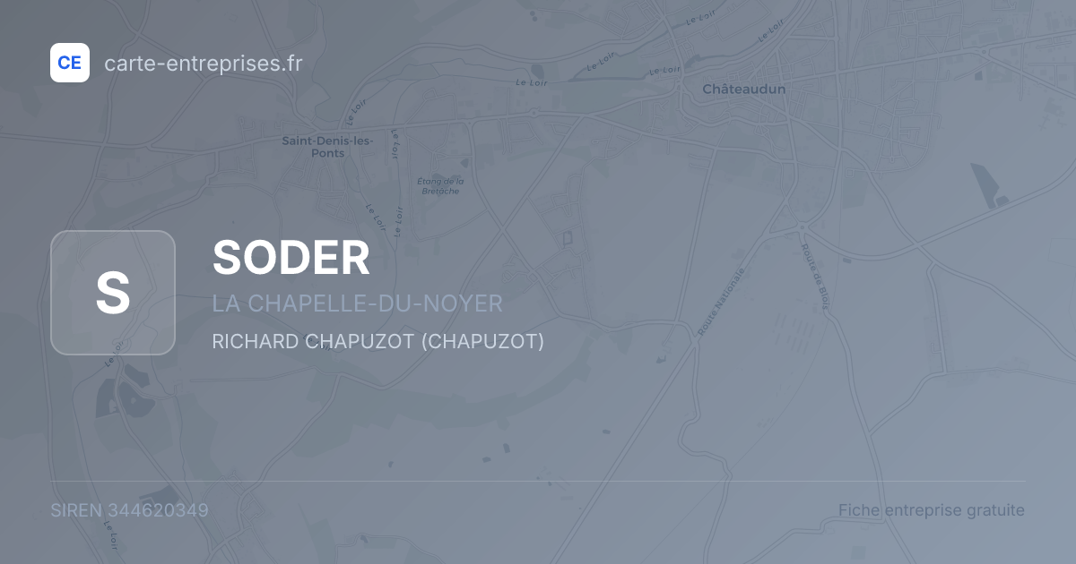 SODER — 344620349 — fiche entreprise