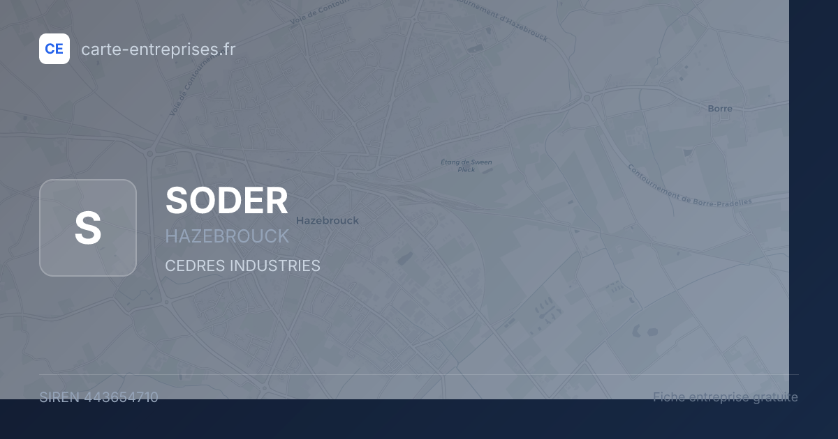 SODER — 443654710 — fiche entreprise