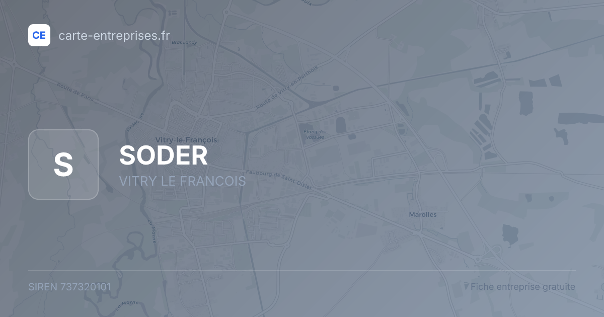 SODER — 737320101 — fiche entreprise