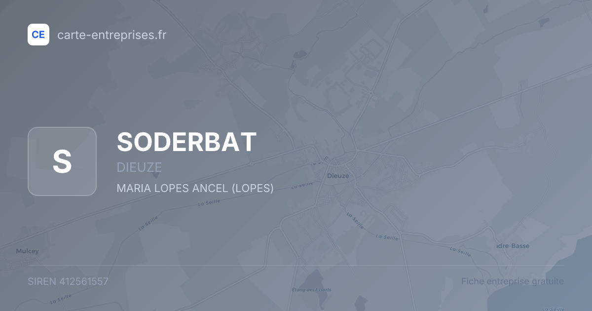 SODERBAT — 412561557 — fiche entreprise