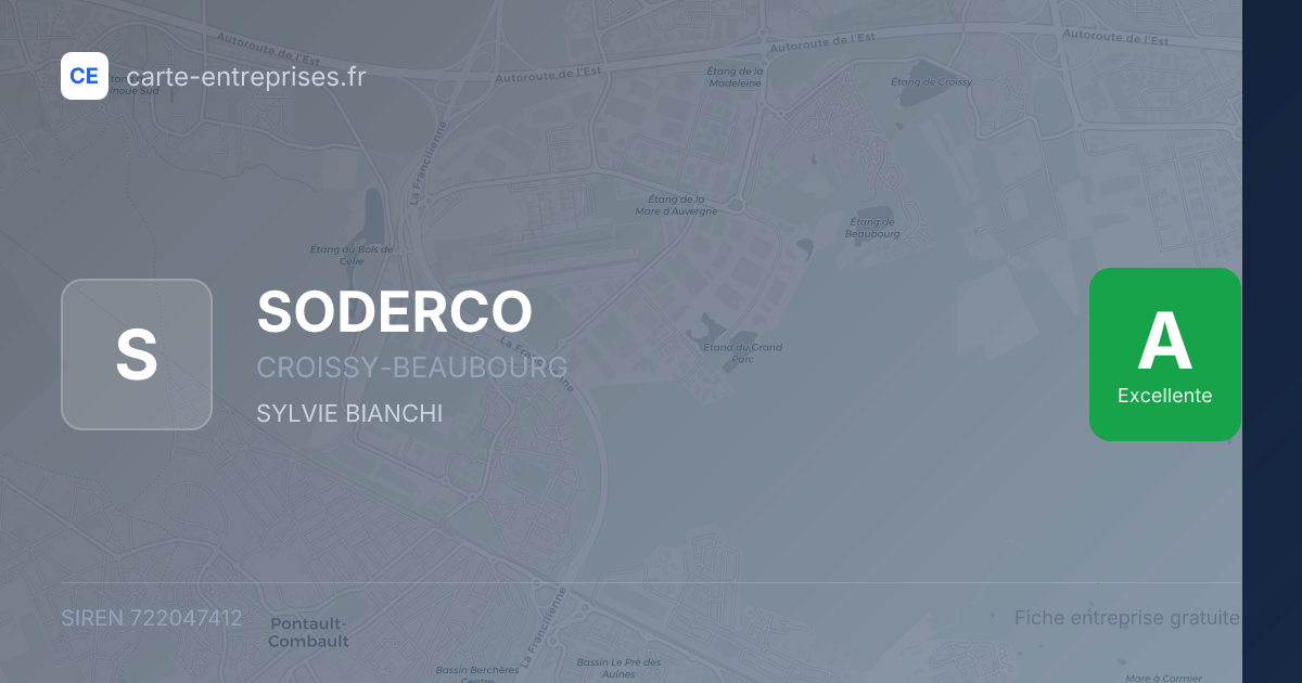 SODERCO — 722047412 — fiche entreprise
