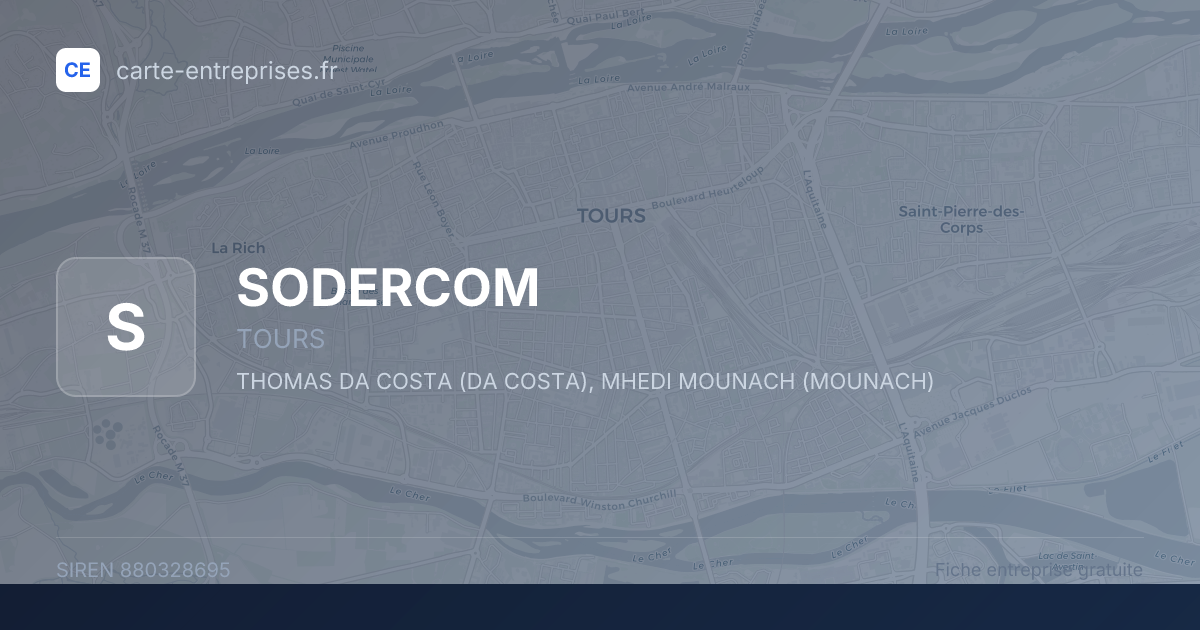SODERCOM — 880328695 — fiche entreprise
