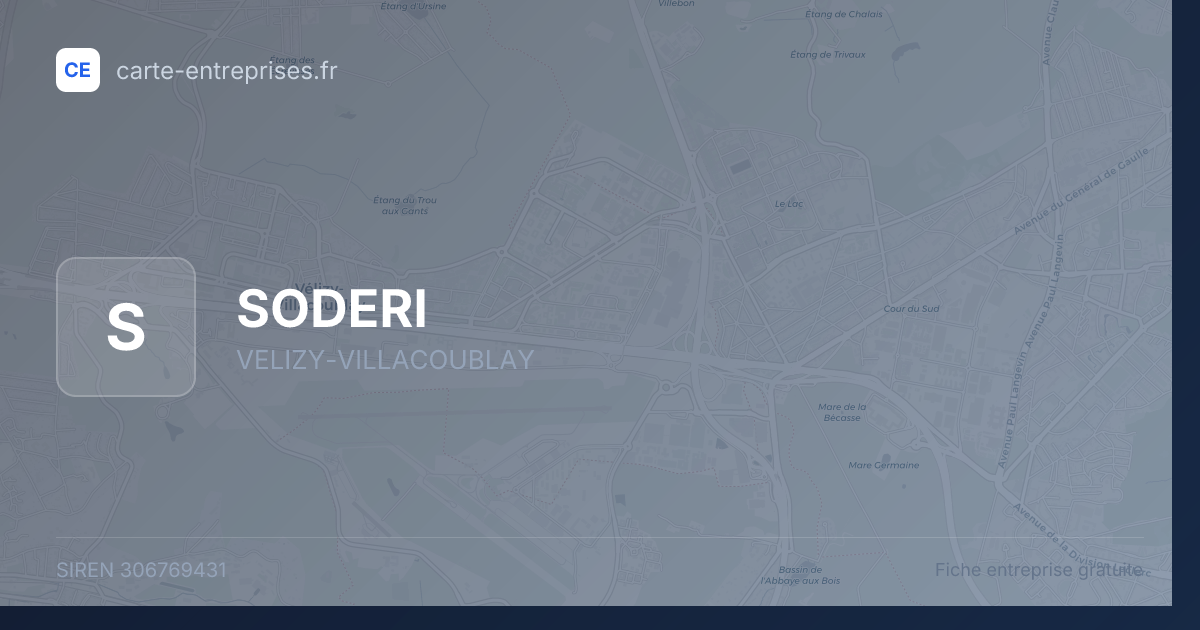 SODERI — 306769431 — fiche entreprise