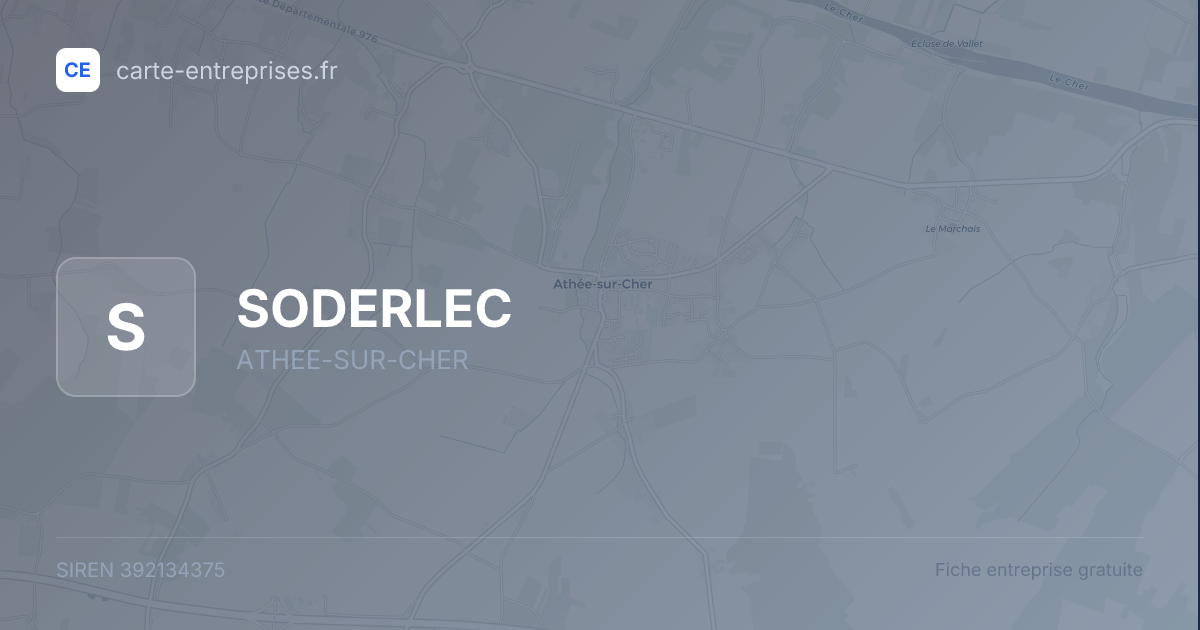 SODERLEC — 392134375 — fiche entreprise