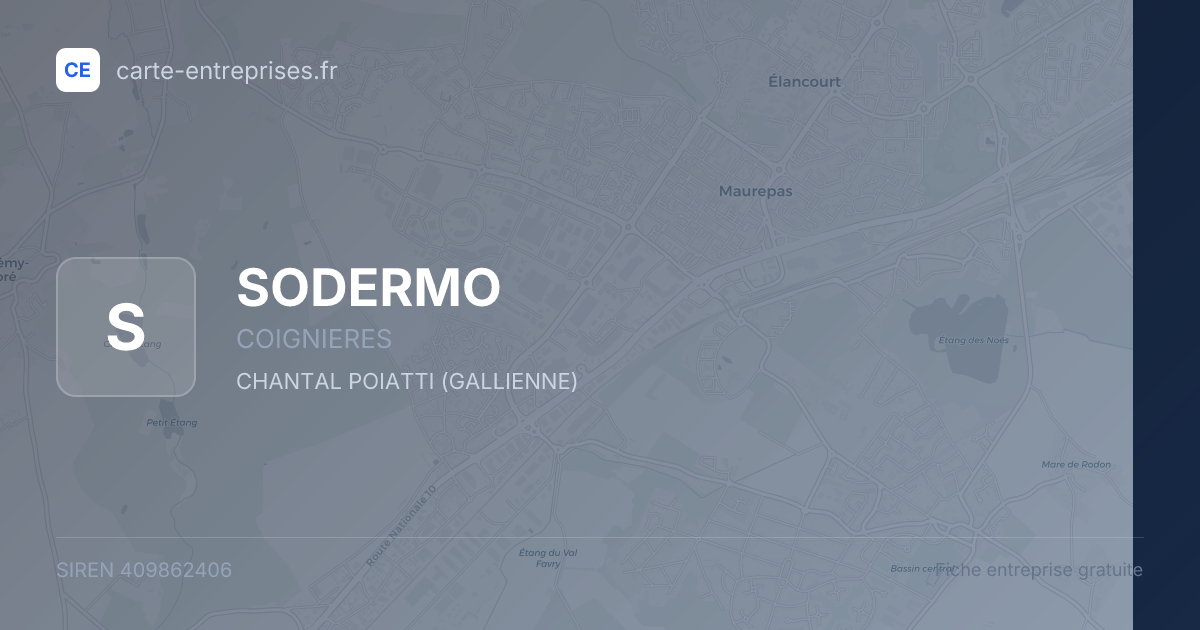 SODERMO — 409862406 — fiche entreprise