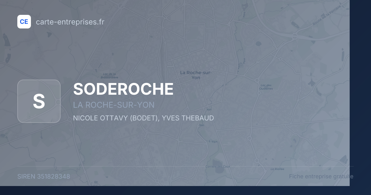 SODEROCHE — 351828348 — fiche entreprise