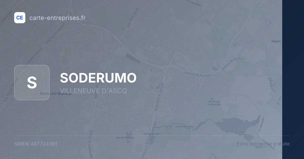 SODERUMO — 487724361 — fiche entreprise