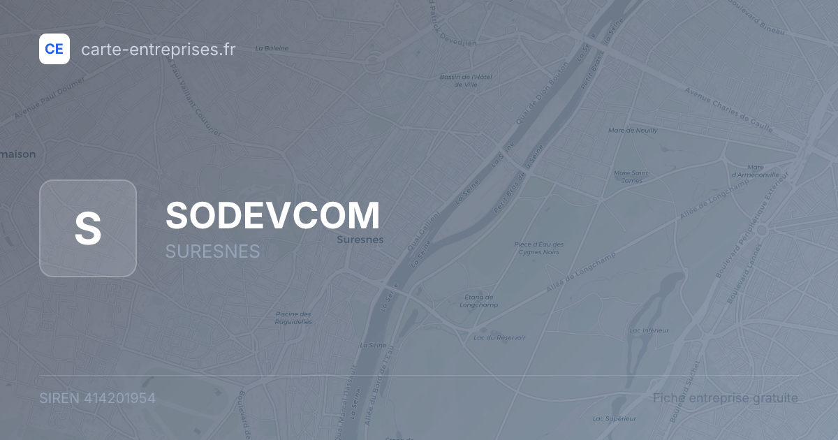 SODEVCOM — 414201954 — fiche entreprise