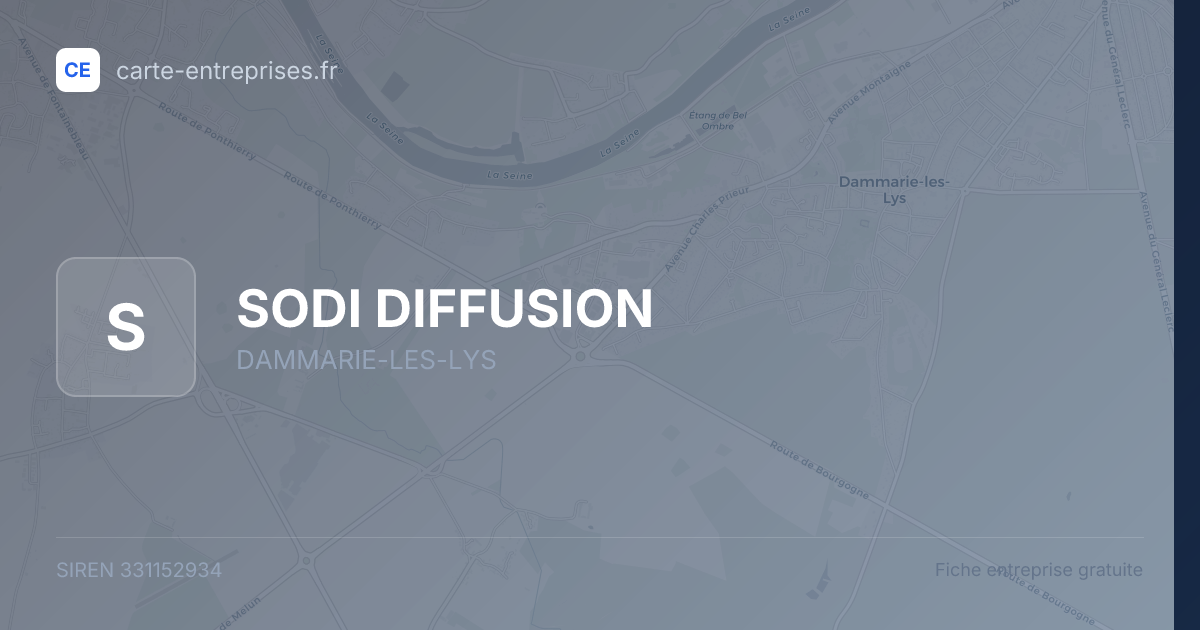 SODI DIFFUSION — 331152934 — fiche entreprise