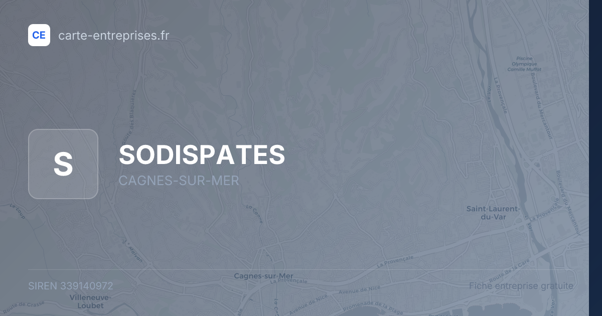 SODISPATES — 339140972 — fiche entreprise