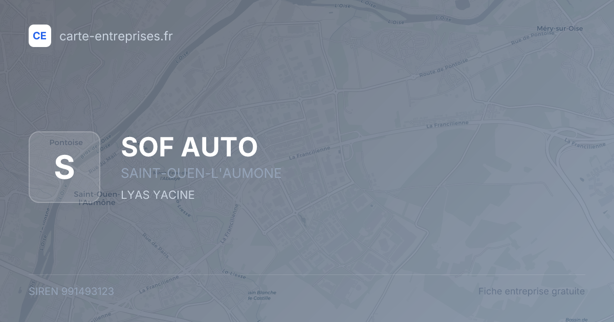 SOF AUTO — 991493123 — fiche entreprise
