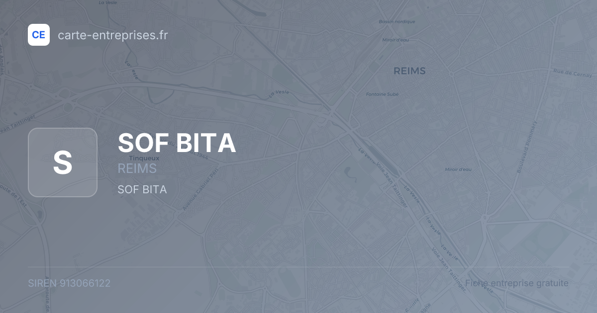 SOF BITA — 913066122 — fiche entreprise