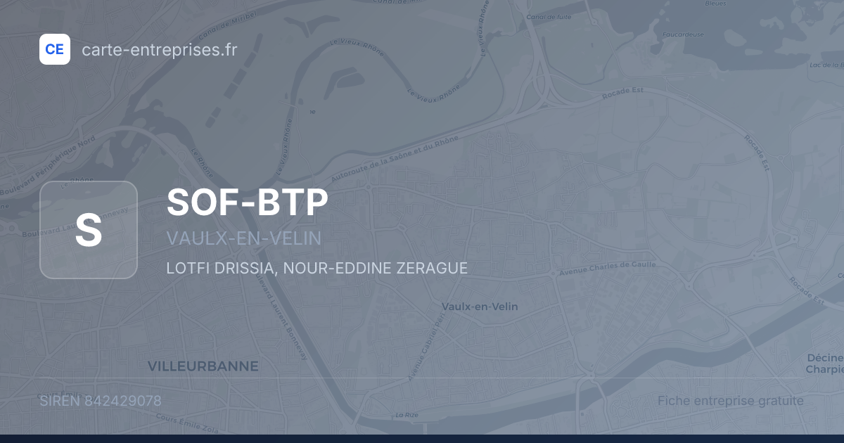 SOF-BTP — 842429078 — fiche entreprise