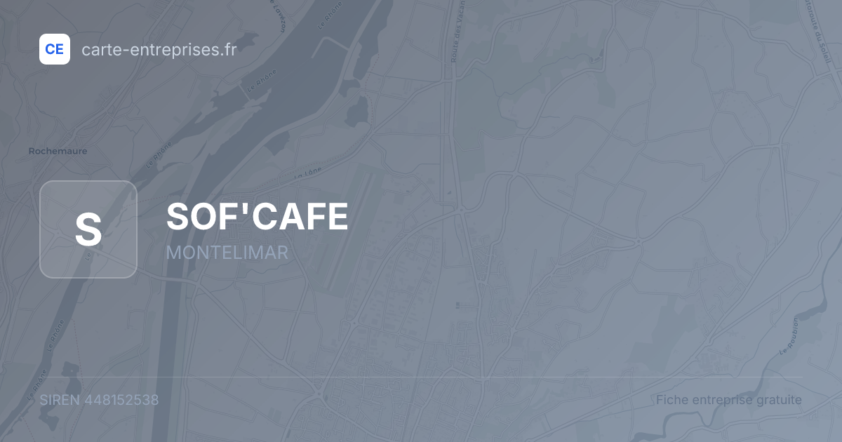 SOF'CAFE — 448152538 — fiche entreprise