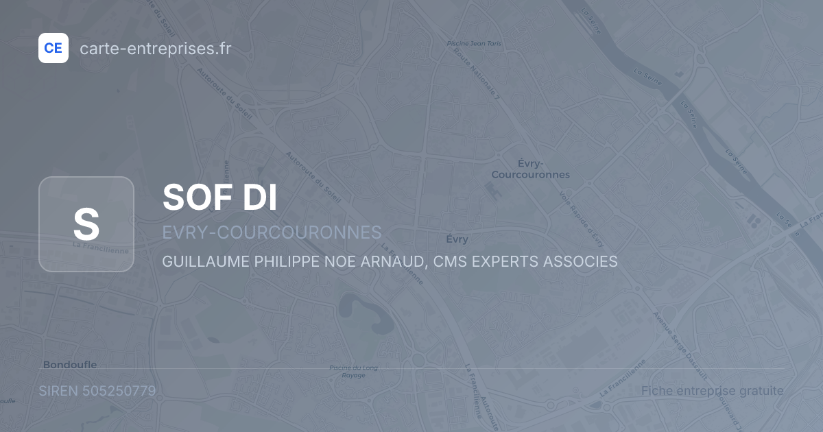 SOF DI — 505250779 — fiche entreprise
