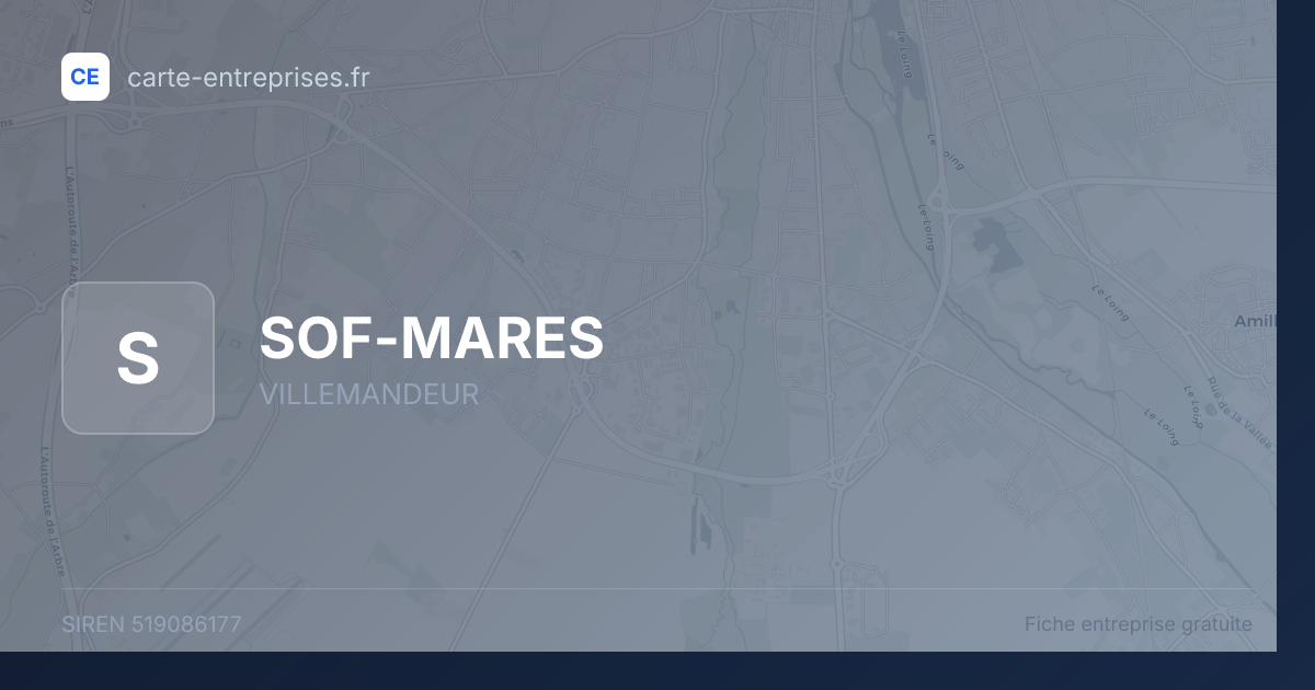 SOF-MARES — 519086177 — fiche entreprise