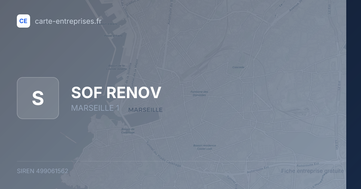 SOF RENOV — 499061562 — fiche entreprise