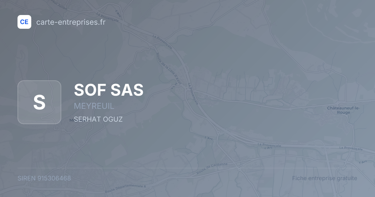 SOF SAS — 915306468 — fiche entreprise