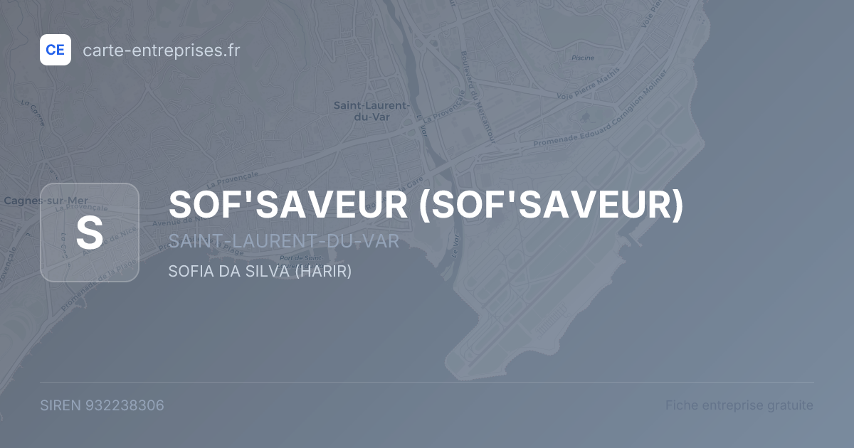 SOF'SAVEUR — 932238306 — fiche entreprise
