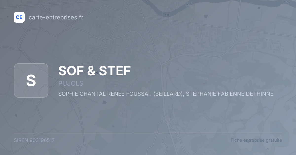 SOF & STEF — 903196517 — fiche entreprise